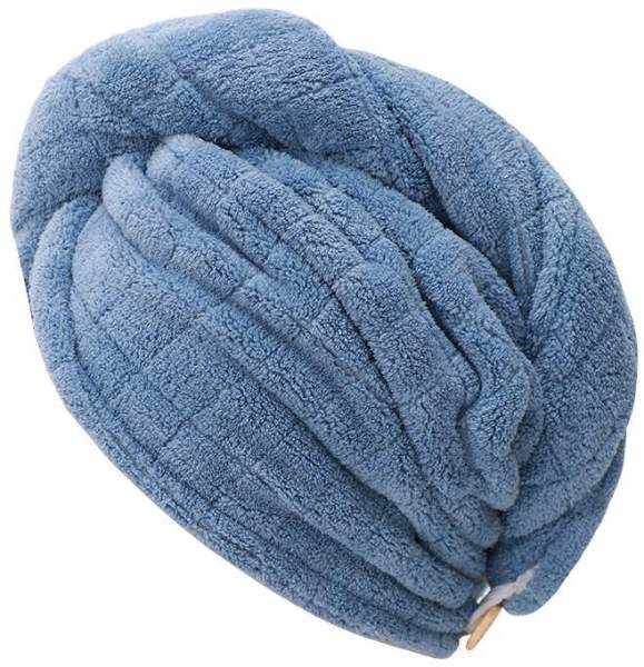 Haarturban aus Microfaser, hellblau, 1 Stück