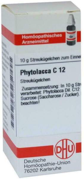 Dhu Phytolacca C12 Globuli 10 G Globuli