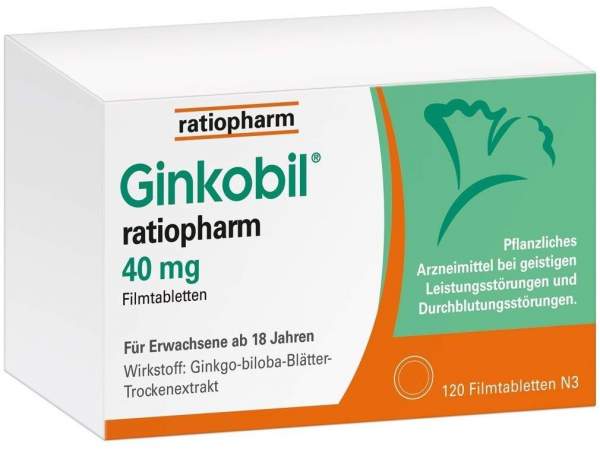 Ginkobil ratiopharm 40 mg 120 Filmtabletten