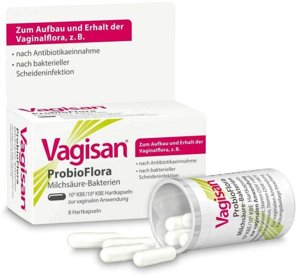 Vagisan ProbioFlora Milchsäure-Bakterien 8 Hartkapseln