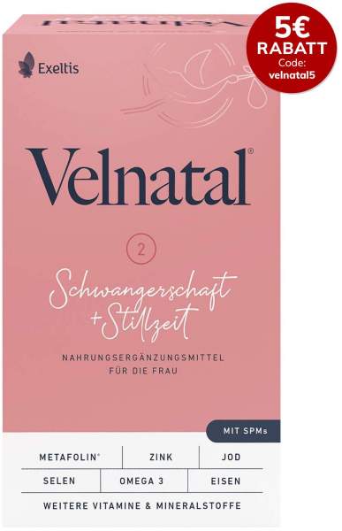 Velnatal Schwangerschaft + Stillzeit 90 Weichkapseln