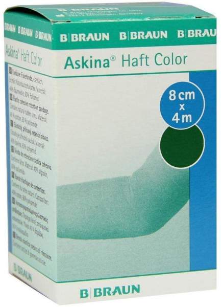 Askina Haftbinde Color 8 cm X 4 M Grün 1 Stück