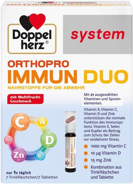 Doppelherz system Orthopro Immun Duo 7 Trinkfläschchen + 7 Tabletten