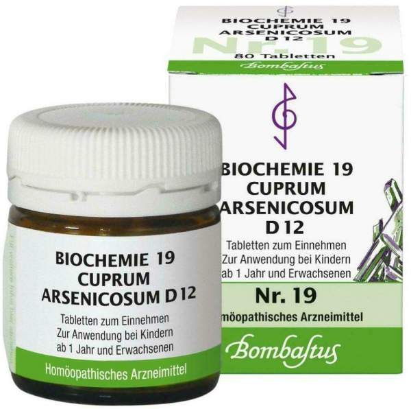 Biochemie Bombastus 19 Cuprum Arsenicosum D 12 80 Tabletten