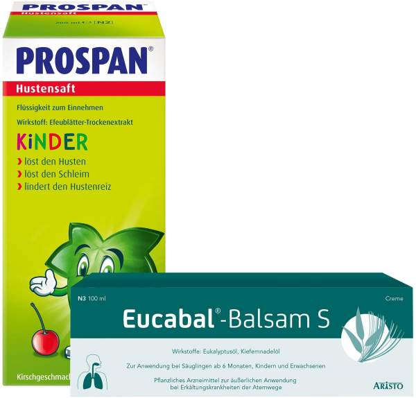 Prospan Hustensaft 200 ml Saft + Eucabal Balsam S 100 g