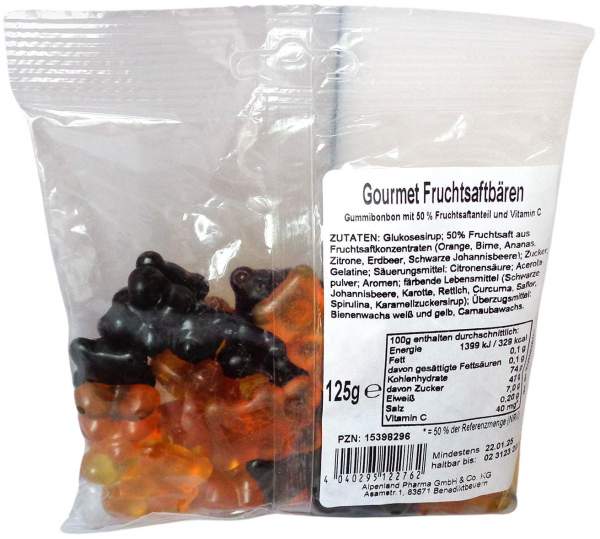 Fruchtsaftbären 50% Saft 125 G