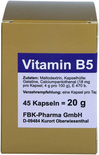 Vitamin B5 45 Kapseln