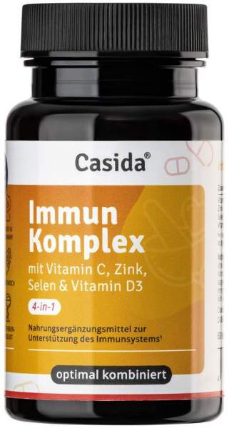 Immun Komplex Vitamin C + Zink + Selen + Vitamin D3 60 Kapseln
