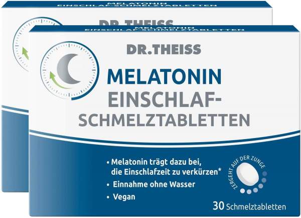 Dr. Theiss Melatonin Einschlaf Schmelztabletten 2 x 30 Stück