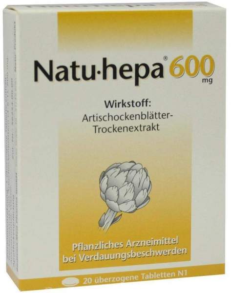 Natu Hepa 600 mg 20 Überzogene Tabletten