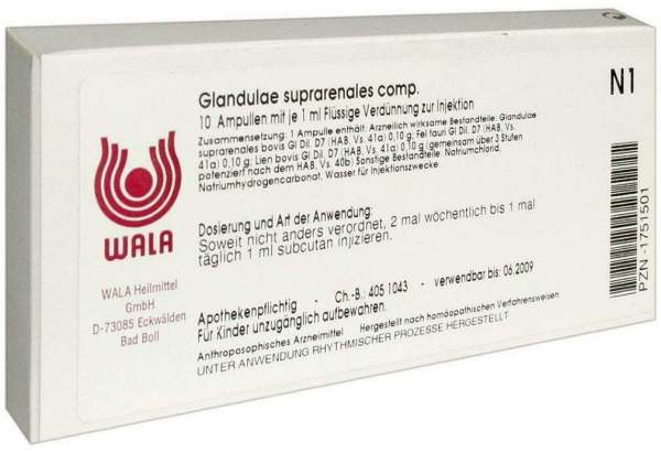 Wala Glandulae Suprarenales Comp. 10 X 1 ml Ampullen