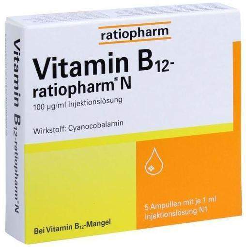 Vitamin B12 Ratiopharm N 5 X 1 ml Ampullen