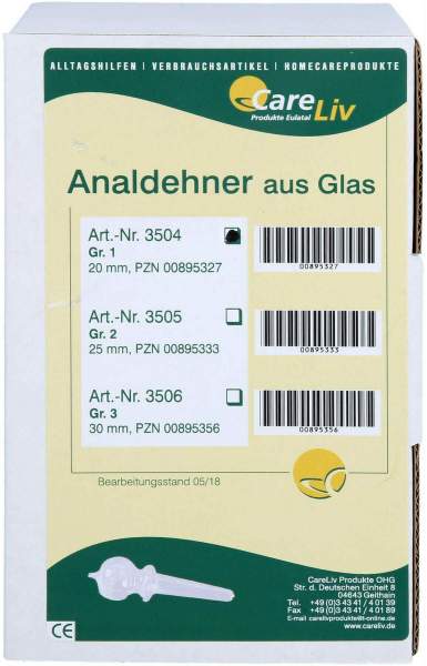Analdehner Glas Gr.1 20 mm 1 Stück