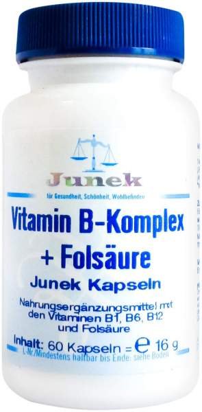 Vitamin B Komplex + Folsaeure Junek Kapseln