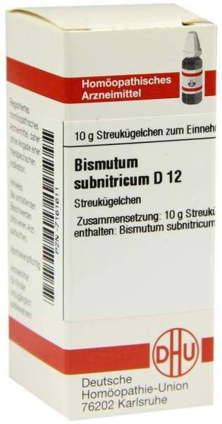 Bismutum Subnitricum D12 10 G Globuli