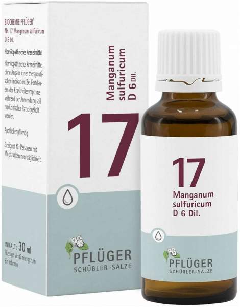 Biochemie Pflüger 17 Manganum Sulfuricum D6 30 ml Tropfen