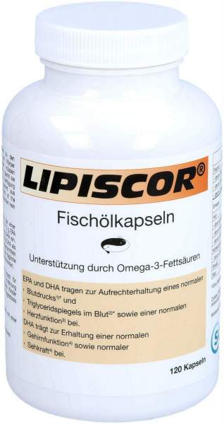 Lipiscor Fischölkapseln Omega-3 120 Stück