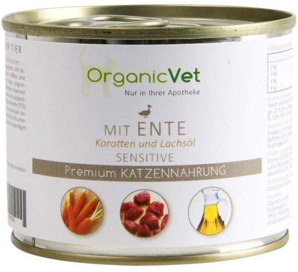 Dosennahrung Katze Sensitive Ente