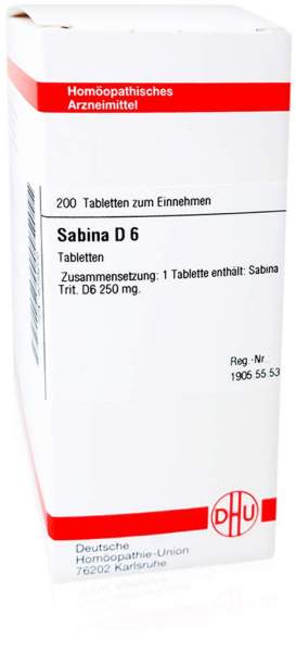 Sabina D6 Tabletten 200 Tabletten