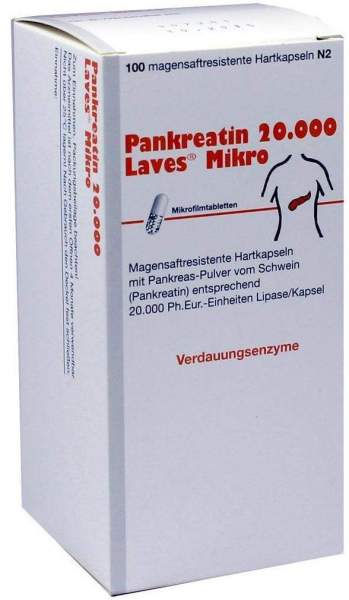 Pankreatin 20000 Laves Mikro Magensaftresistente Kapseln 100...