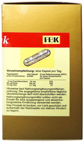Biotin + Zink 200 Kapseln