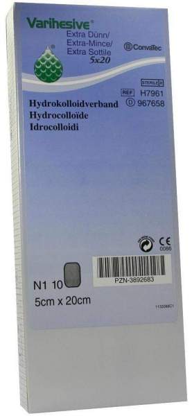 Varihesive Extra Dünn 5x20cm Hydrokolloidverband 967658