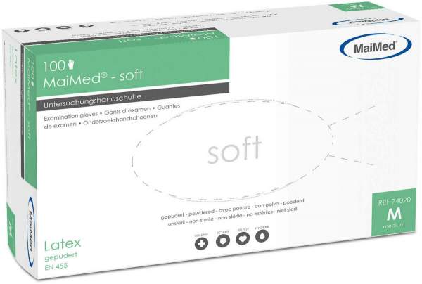 Maimed Soft Unt.Handsch.Unsteril Gr.M 100 Stück