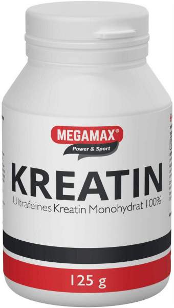 Kreatin Monohydrat 100% Megamax Pulver 125g
