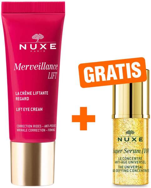 NUXE Merveillance Lift Lifting- Augencreme 15 ml + gratis Super Serum 5 ml