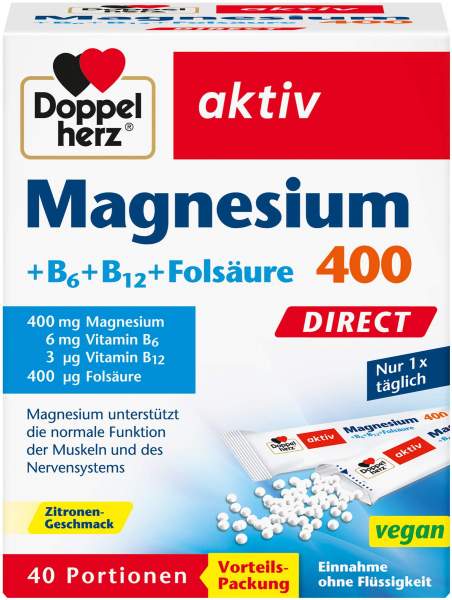 Doppelherz aktiv Magnesium+B Vitamine 40 Direct Pellets