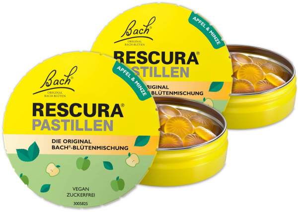 Bach Original Rescura Apfel-Minze 2 x 50 g Pastillen