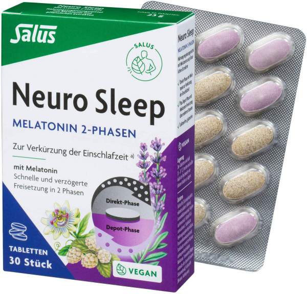 Neuro Sleep Melatonin 2-Phasen Tabletten Salus 30 Stück