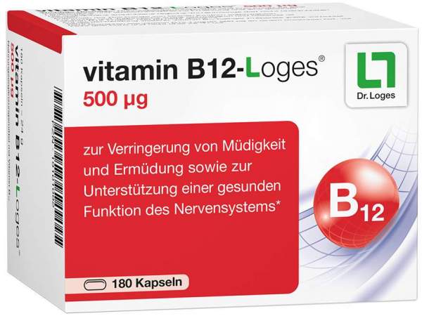 Vitamin B12-Loges 500 µg 180 Kapseln