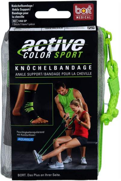 Bort Activec Sport Knöchelbandage Schwarz Grau Gr. S 1 Stück