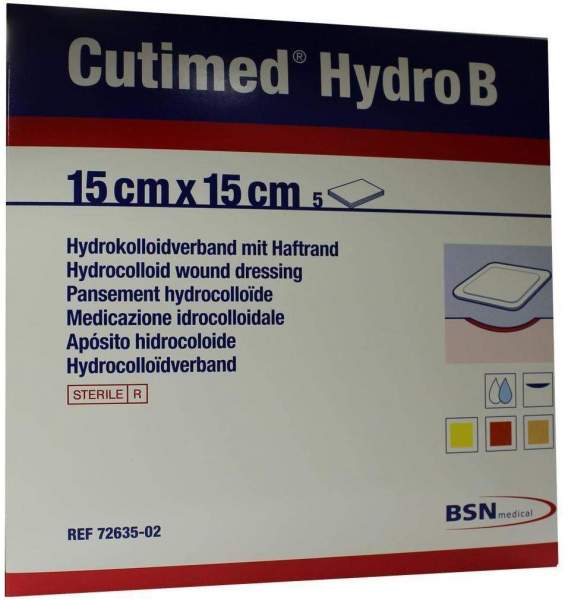 Cutimed Hydro B Hydrok.Ver.15x15cm Mit Haftr