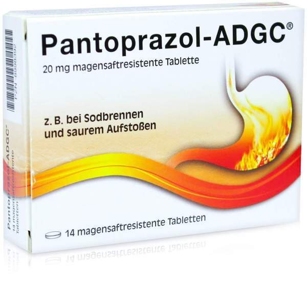 Pantoprazol ADGC 20 mg 14 magensaftresistente Tabletten