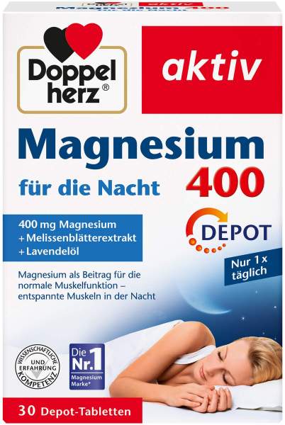 Doppelherz Magnesium 400 Für die Nacht 30 Tabletten