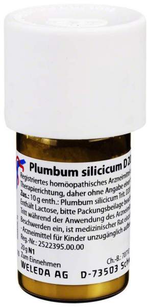 Weleda Plumbum Silicicum D20 20 G Trituration