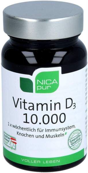 Nicapur Vitamin D3 10.000 Kapseln 60 Stück