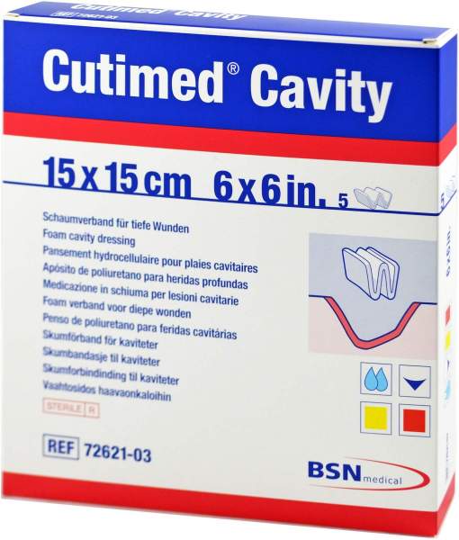 Cutimed Cavity Schaumverband 15x15cm Nicht Haftend
