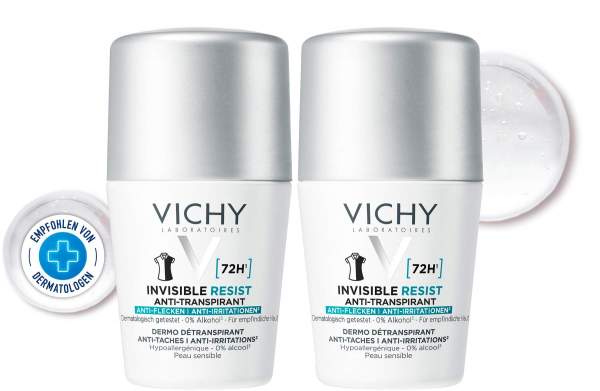 Vichy Deo Women Roll-on 72h Anti-Flecken 2 x 50 ml