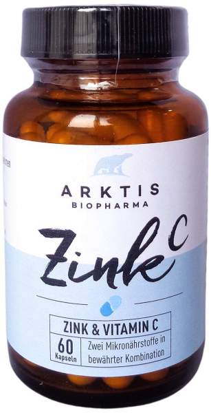 Arktis Zink &amp; Vitamin C Zinkc 90 Kapseln