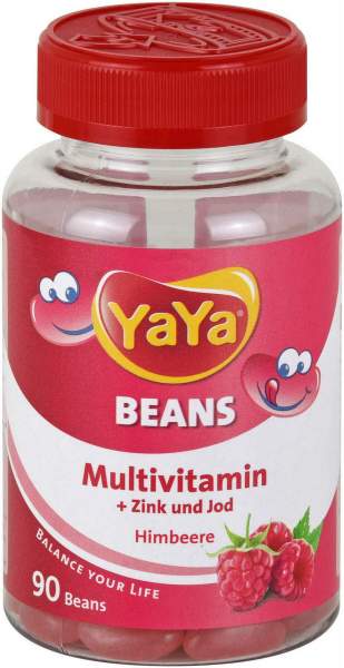 Yaya Beans Himbeere Zink und Jod 90 Kaudragees
