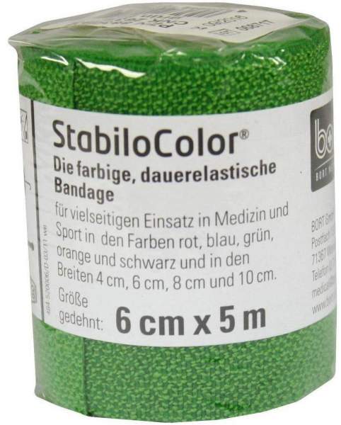Bort Stabilocolor Binde 6cm Grün