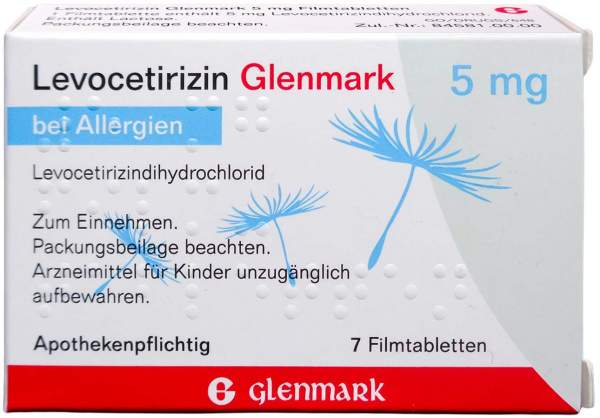 Levocetirizin Glenmark 5 mg 7 Filmtabletten