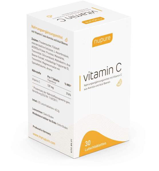 nupure Vitamin C Lutschtabletten 30 Stück