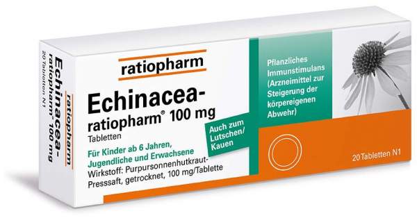 Echinacea Ratiopharm 100mg 20 Tabletten