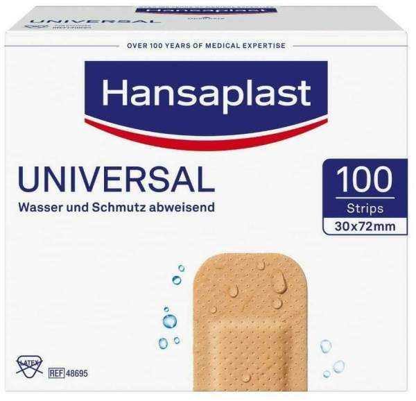 Hansaplast Universal Strips Waterres.30x72mm