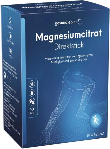 Gesundleben Magnesiumcitrat Direktsticks 40 X 1,55 G