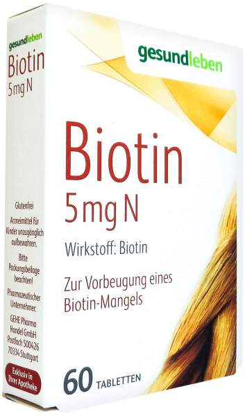 Gesund Leben Biotin 5 mg N 60 Tabletten